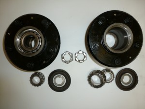 Front hubs stripped and cleaned
