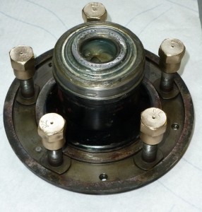 Front hub assembly re-packed with fresh grease